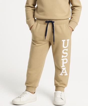 شلوار نخی  راحتی پسرانه یو اس پولو کیدز مدل 1032C2