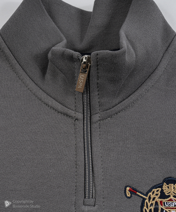 سويشرت نيم زيپ پسرانه يو اس پولو كيدز كد 5043C2