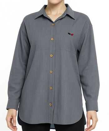 مانتو شومیزی کوتاه زنانه شندی مدل 9159