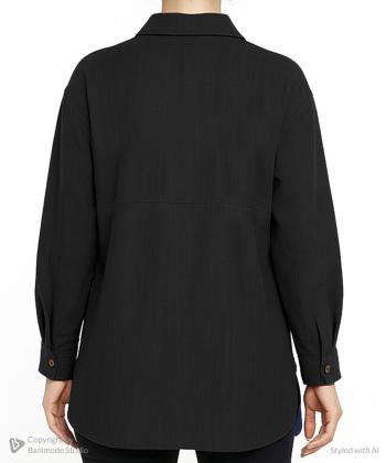 مانتو شومیزی کوتاه زنانه شندی مدل 9159