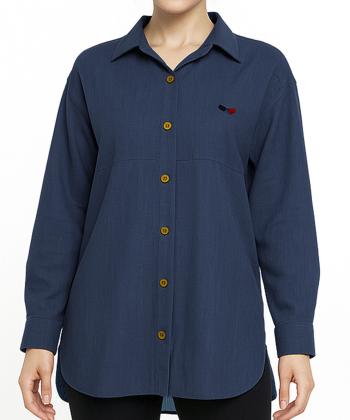 مانتو شومیزی کوتاه زنانه شندی مدل 9159