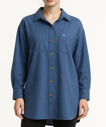 مانتو شومیزی کوتاه زنانه شندی کد 9158