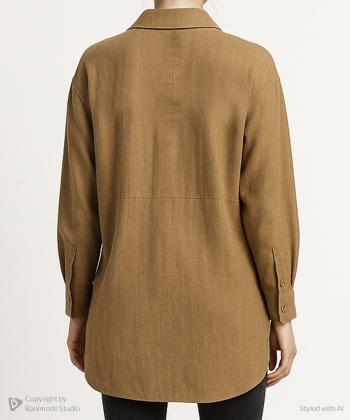 مانتو شومیزی کوتاه زنانه شندی کد 9158