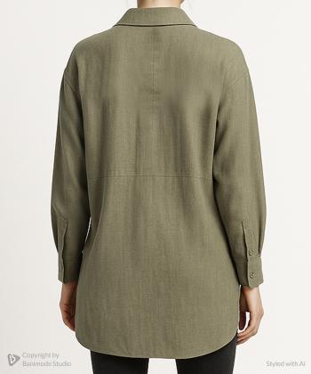 مانتو شومیزی کوتاه زنانه شندی کد 9158