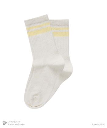 جوراب ساق بلند دخترانه کوتون کد 6WKG80049AA بسته 3 عددی