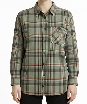 شومیز نخی آستین بلند زنانه ال سی وایکیکی مدل W414259Z8