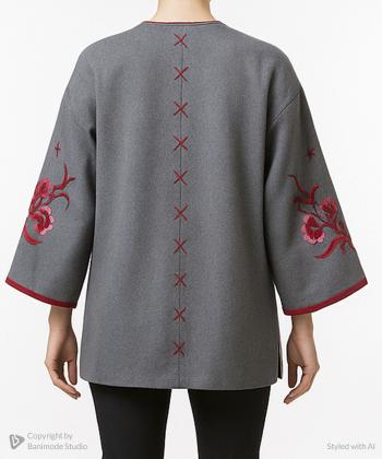 مانتو کژوال کوتاه زنانه مانگ مدل 7642022085