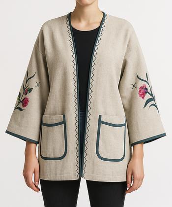 مانتو کژوال کوتاه زنانه مانگ مدل 7642022085