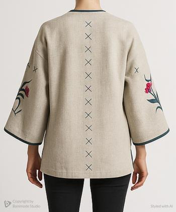 مانتو کژوال کوتاه زنانه مانگ مدل 7642022085