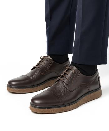 کفش روزمره چرم طبیعی مردانه مونو مدل J5542