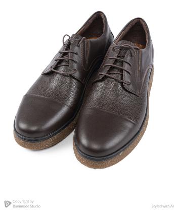 کفش روزمره چرم طبیعی مردانه مونو مدل J5542