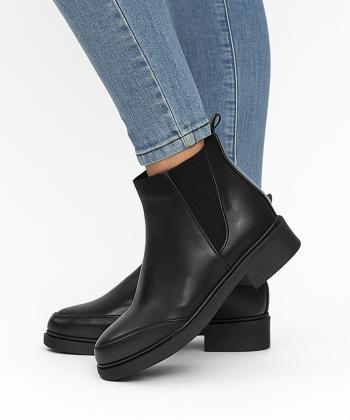 نيم بوت چرم طبيعي زنانه صاد مدل RF7601