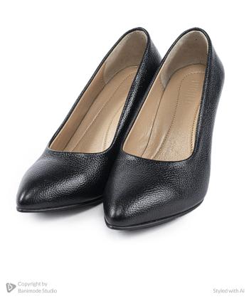 کفش پاشنه بلند چرم طبيعي زنانه مونو مدل J0142