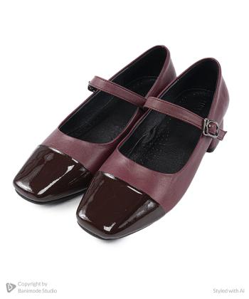 کفش پاشنه بلند چرم طبیعی زنانه مونو مدل J0149