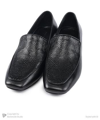 کفش کالج چرم طبیعی زنانه مونو مدل J0150