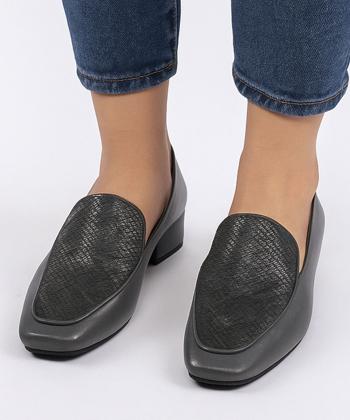 کفش کالج چرم طبیعی زنانه مونو مدل J0150