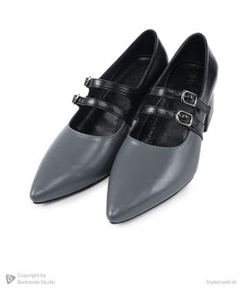 کفش پاشنه بلند چرم طبیعی زنانه مونو مدل J0153