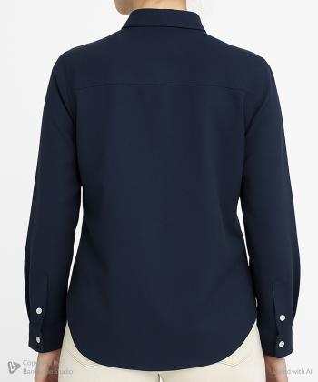 شومیز نخی آستین بلند زنانه تولیکا مدل 33018