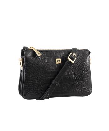 کیف دوشی چرم طبیعی زنانه منط مدل f143