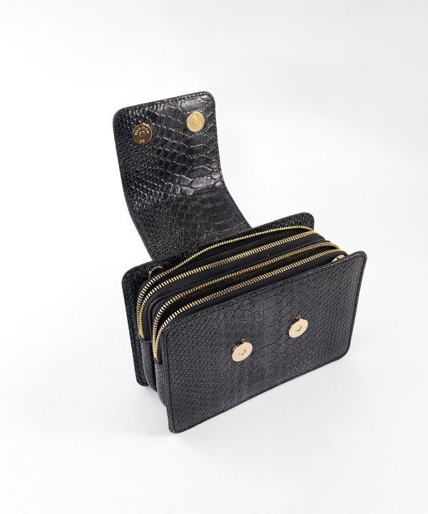 کیف دوشی چرم طبیعی زنانه منط مدل F122