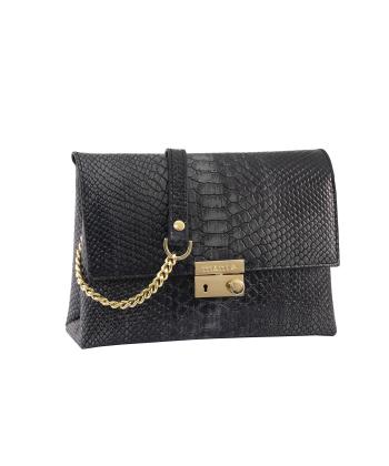 کیف دوشی چرم طبیعی زنانه منط مدل F101