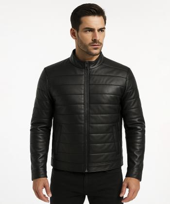 کت چرم طبیعی مردانه مونو مدل K0005