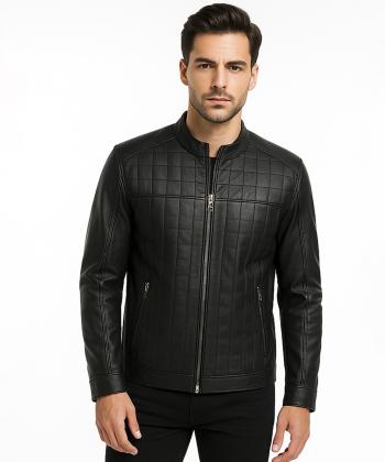 کت چرم طبیعی مردانه مونو مدل K0003