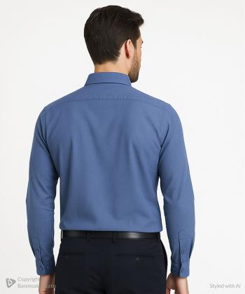 پیراهن آستین بلند مردانه پی لس مدل AM4467-2