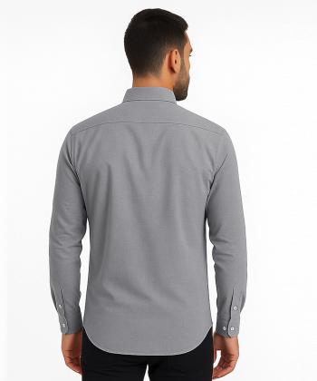 پیراهن آستین بلند مردانه پی لس مدل AM4467