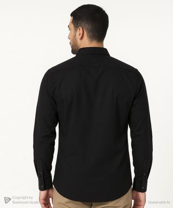 پیراهن آستین بلند مردانه پی لس مدل AM4485