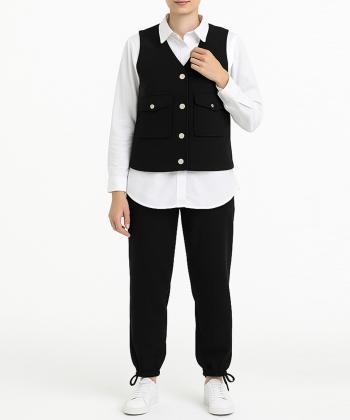 ست جليقه، شلوار و شوميز زنانه الوژ استايل كد 5w12131260