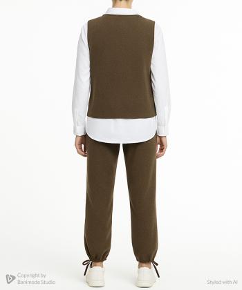 ست جليقه، شلوار و شوميز زنانه الوژ استايل كد 5w12131260