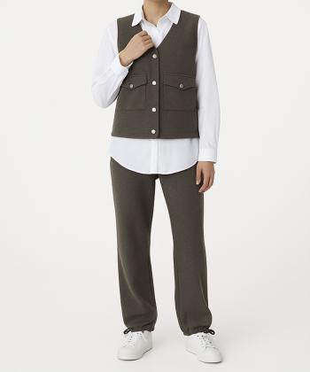 ست جليقه، شلوار و شوميز زنانه الوژ استايل كد 5w12131260