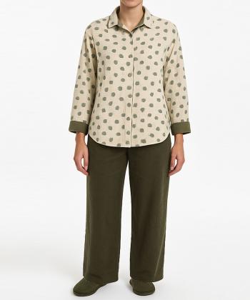 ست مانتو و شلوار مخمل زنانه نارين مد كد 771