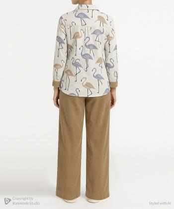 ست مانتو و شلوار مخمل زنانه نارين مد كد 771