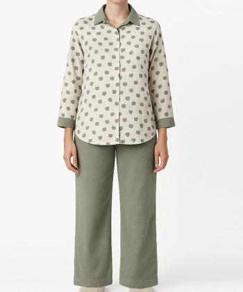 ست مانتو و شلوار مخمل زنانه نارين مد كد 771