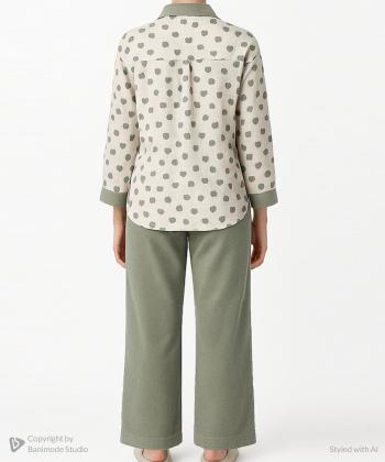 ست مانتو و شلوار مخمل زنانه نارين مد كد 771