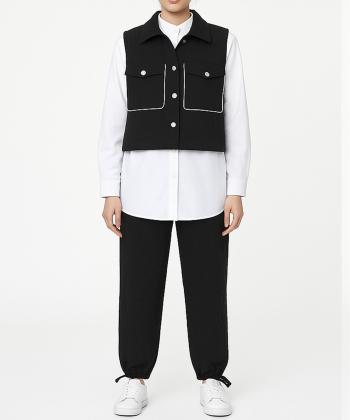 ست جليقه، شلوار و شوميز زنانه الوژ استايل كد 5w12131259