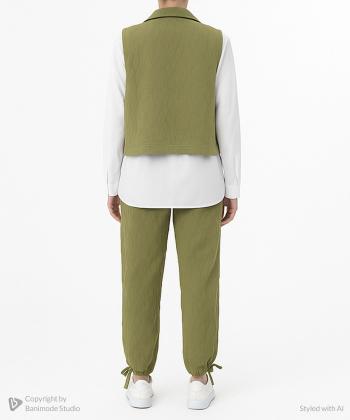 ست جليقه، شلوار و شوميز زنانه الوژ استايل كد 5w12131259