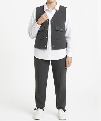 ست جليقه، شلوار و شوميز زنانه الوژ استايل كد 5w12131260