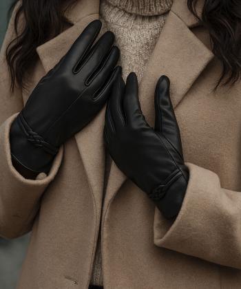 دستكش زنانه چرم طبيعي مونو مدل R0007