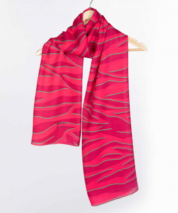 شال زنانه طرح دار زیبو Ziboo مدل AS-SH125