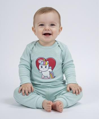 ست بادي و شلوار نوزادی نيل كوك كد AB3831