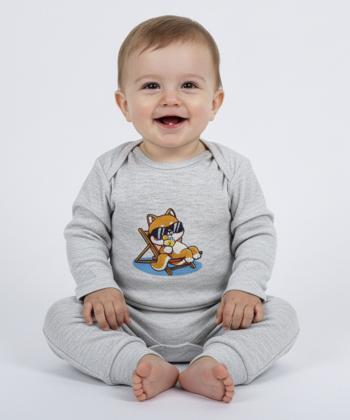 ست بادي و شلوار نوزادی نيل كوك كد AB3841