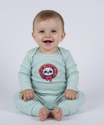 ست بادي و شلوار نوزادی نيل كوك كد AB3841