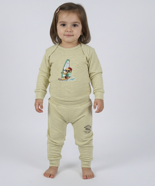 ست بادي و شلوار نوزادی نيل كوك كد AB3841