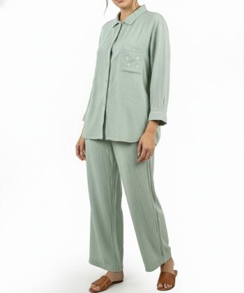 ست مانتو و شلوار زنانه نارين مد كد 611