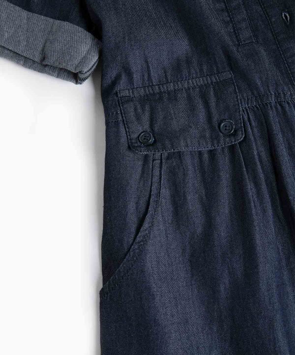 پیراهن جین زنانه اونلی Only مدل Pocket Denim Shirt