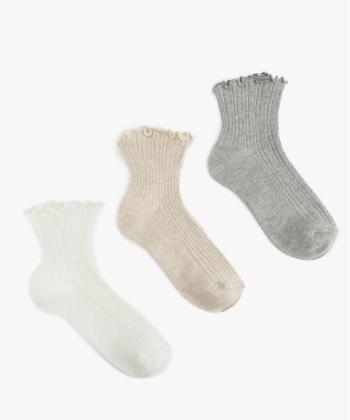 جوراب ساق كوتاه زنانه كوتون كد 6WAK80638AA