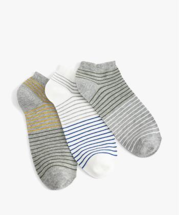 جوراب ساق كوتاه مردانه كوتون كد 6WAM80064AA بسته 3 عددی